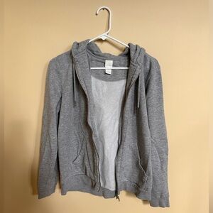H&M gray zip up hoodie